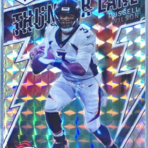 2022 Mosaic Russell Wilson #TL-25 Broncos Thunder Lane Mosaic