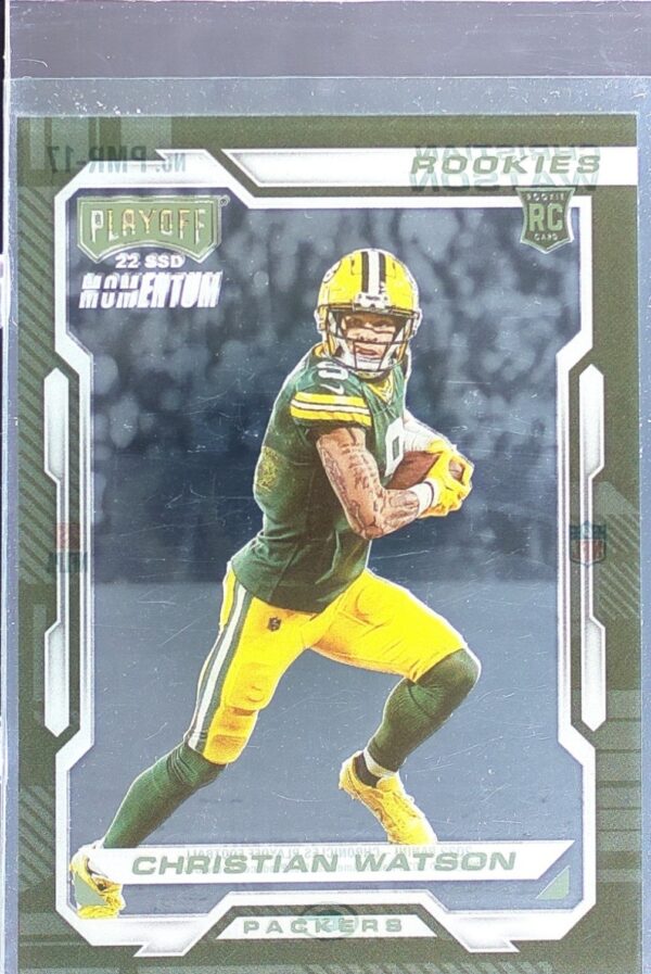 2022 Panini Chronicles Christian Watson #PMR-17 Packers Playoff Momentum Rookies
