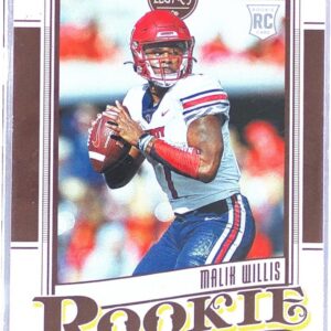 2022 Panini Chronicles Draft Picks Malik Willis RC #2 Flames Legacy Rookies