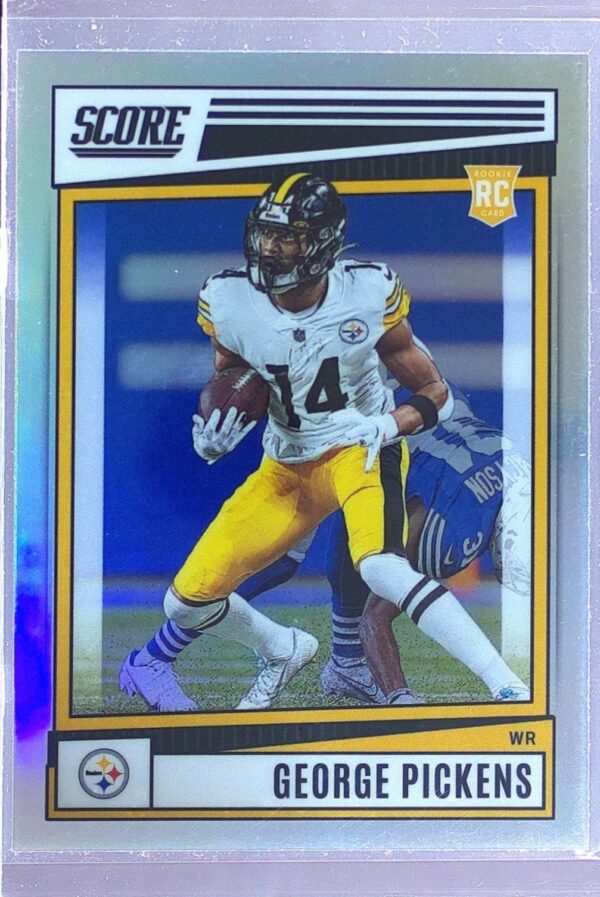 2022 Panini Chronicles George Pickens #SP-383 Steelers Score Premium RC Silver