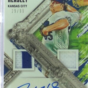2022 Panini Diamond Kings Jon Heasley Auto /99 JSY #DMS-JH Royals DK Materials S
