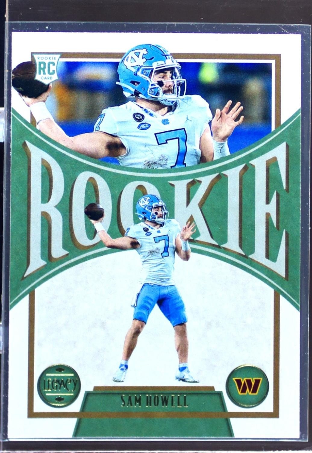 2022 Panini Legacy Sam Howell RC #145 Commanders