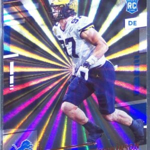 2022 Prestige Aidan Hutchinson Xtra Points Sunburst RC #312 Lions