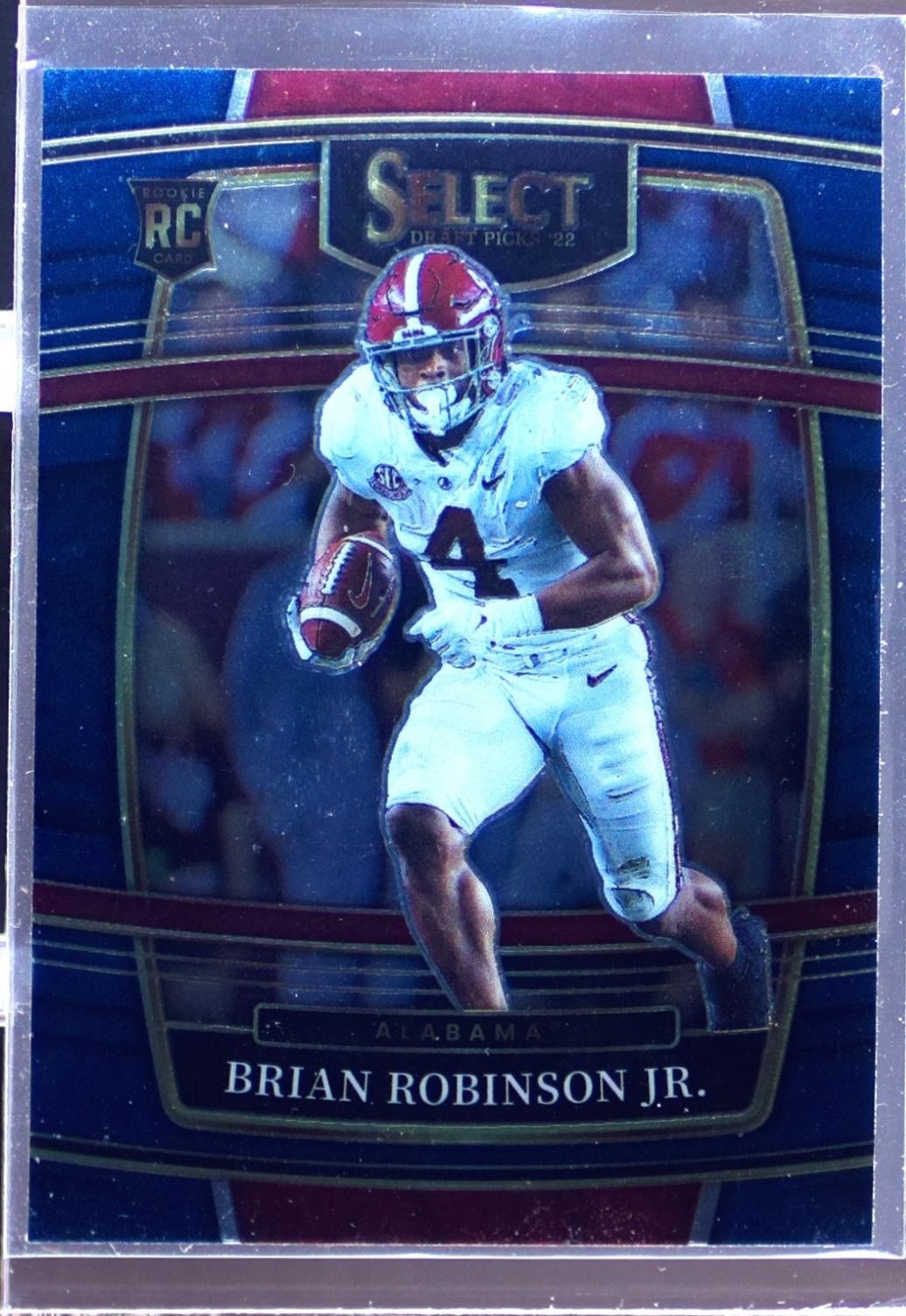 2022 Select Draft Picks Brian Robinson Jr. Blue (Retail Base) RC #84 Tide