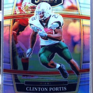 2022 Select Draft Picks Clinton Portis Silver Prizm #72 Hurricanes
