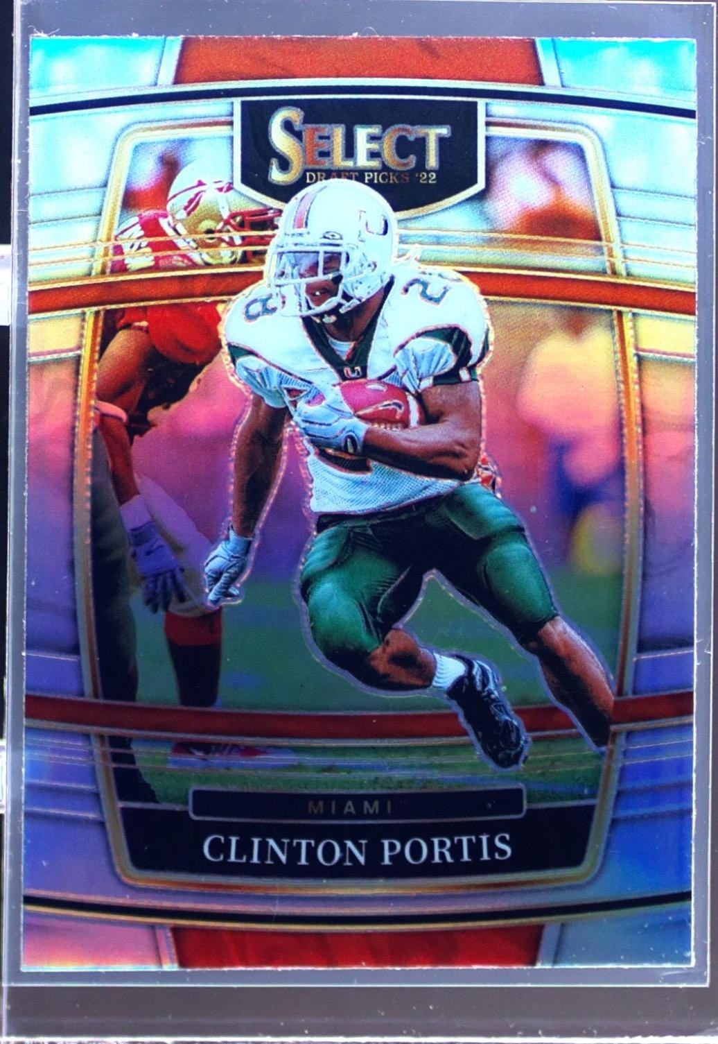 2022 Select Draft Picks Clinton Portis Silver Prizm #72 Hurricanes