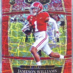 2022 Select Draft Picks Jameson Williams Red Lazer Prizm RC #52 Tide