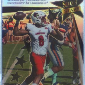 2022 Select Draft Picks Lamar Jackson #SS-LJ Cardinals Select Stars Silver Prizm