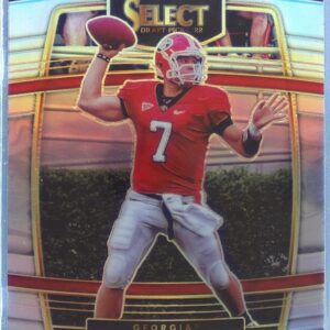 2022 Select Draft Picks Matthew Stafford Silver Prizm #67 Bulldogs