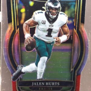 2022 Select Jalen Hurts Black and Red Prizm Die Cut #219 Eagles