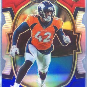 2022 Select Nik Bonitto Red and Blue Prizm Die Cut RC #25 Broncos