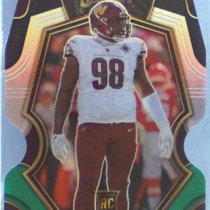 2022 Select Phidarian Mathis Black and Green Prizm Die Cut RC #200 Commanders