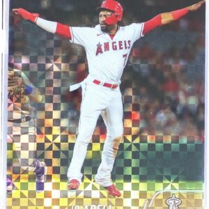 2022 Stadium Club Chrome Jo Adell X Fractor #119 Angels