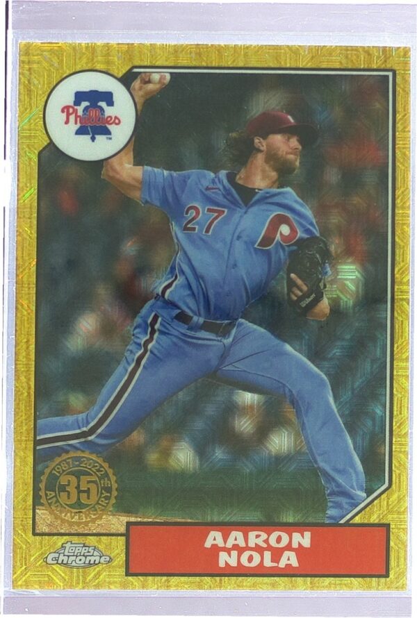 2022 Topps Aaron Nola Mojo #T87C2-23 Phillies 1987 35th Anniversary