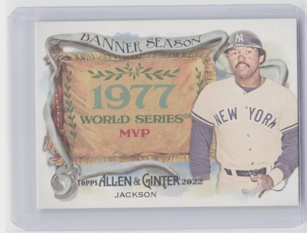 2022 Topps Allen & Ginter Reggie Jackson #BS-43 Yankees Banner Seasons