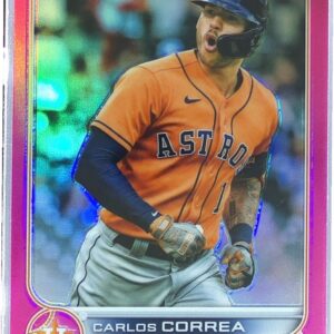 2022 Topps Chrome Carlos Correa Pink Refractor #213 Astros