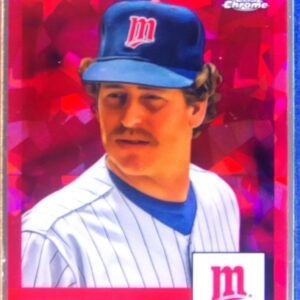 2022 Topps Chrome Platinum Anniversary Frank Viola Fuchsia Atomic Refractor /100