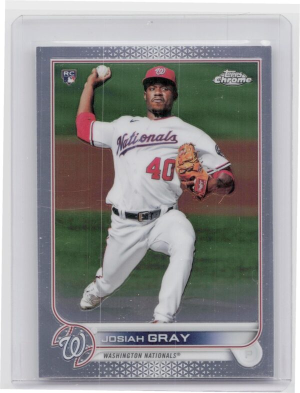 2022 Topps Chrome Sonic Josiah Gray RC #160 Nationals