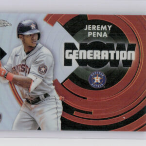 2022 Topps Chrome Update Jeremy Pena #GNC-10 Astros Generation Now Chrome