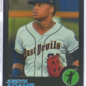 2022 Topps Heritage Minor League Jordyn Adams Black Border /50 #87 Devils