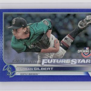 2022 Topps Logan Gilbert Royal Blue #156 Mariners