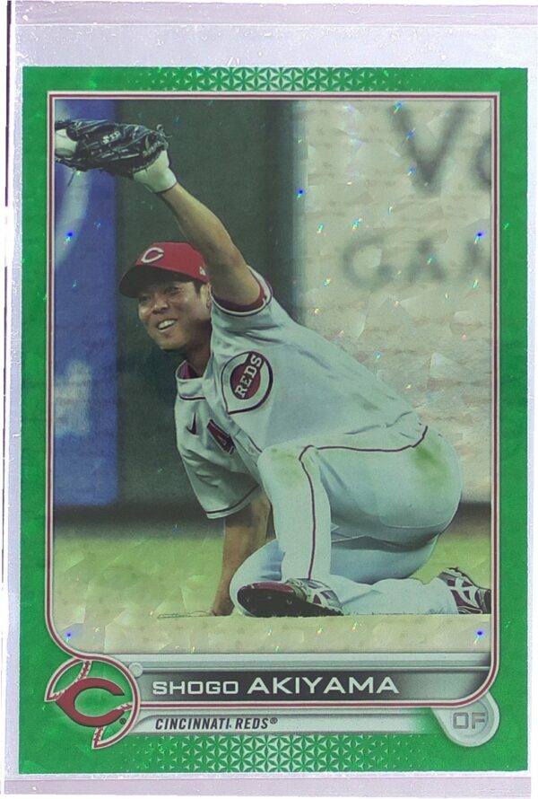 2022 Topps Shogo Akiyama Green Foilboard /499 #549 Reds