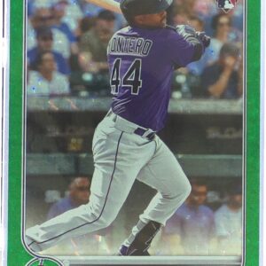 2022 Topps Update Elehuris Montero Green Foil /499 RC #US110 Rockies