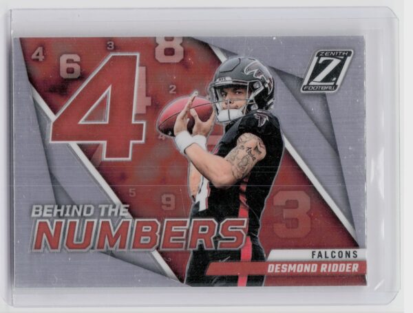 2022 Zenith Desmond Ridder #BN-DR Falcons Behind the Numbers