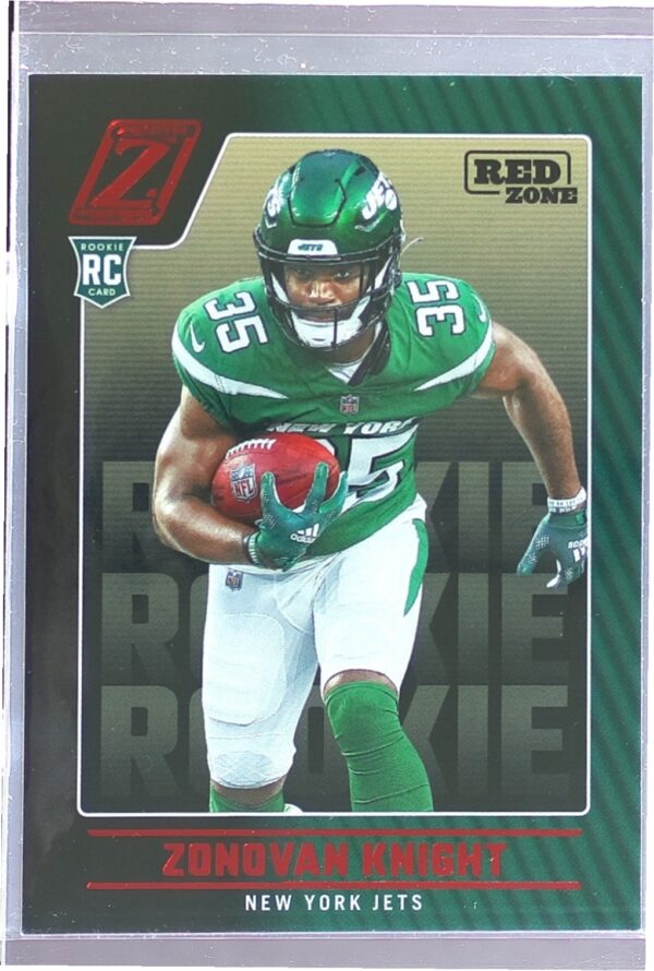 2022 Zenith Zonovan Knight Red Zone RC #184 Jets