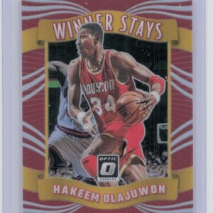 2023-24 Donruss Optic Hakeem Olajuwon 12 Rockets Winner Stays