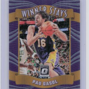 2023-24 Donruss Optic Pau Gasol 7 Lakers Winner Stays Purple
