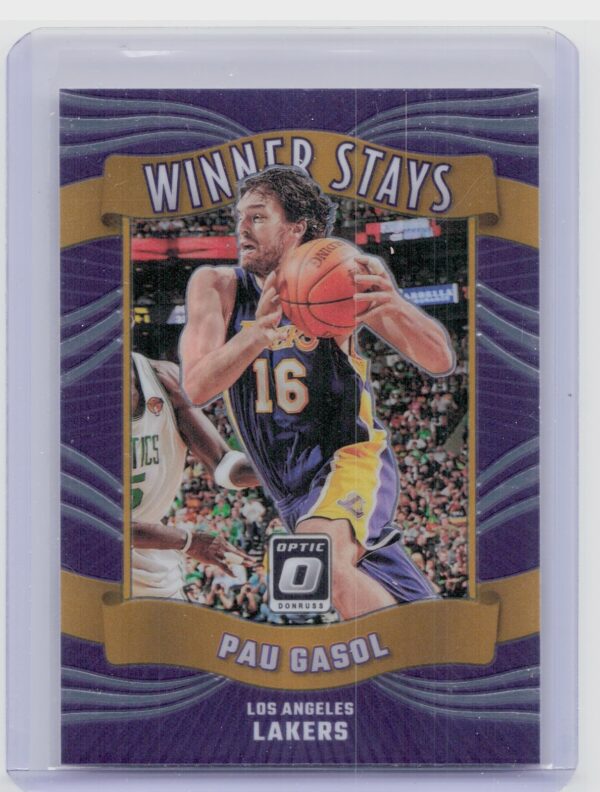 2023-24 Donruss Optic Pau Gasol 7 Lakers Winner Stays Purple