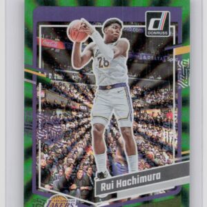 2023-24 Donruss Rui Hachimura Green Laser Holo #37 Lakers