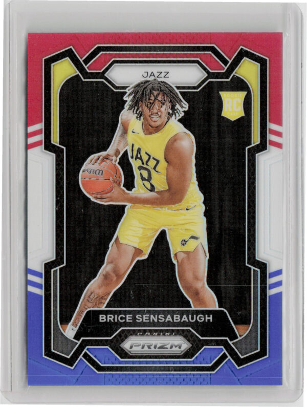 2023-24 Panini Prizm Brice Sensabaugh Prizms Red White and Blue #177 Jazz