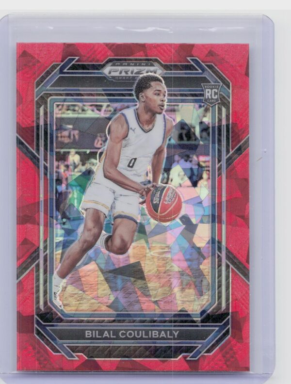 2023-24 Panini Prizm Draft Picks Bilal Coulibaly Red Ice #97