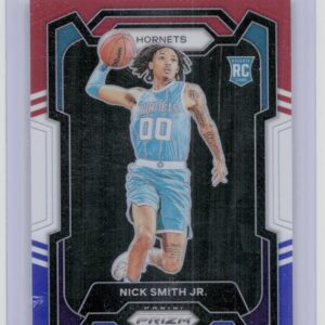 2023-24 Prizm Nick Smith Jr. Prizms Red White and Blue #135 Hornets