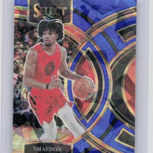 2023-24 Select Shaedon Sharpe Blue Cracked Ice Prizms #186 Blazers