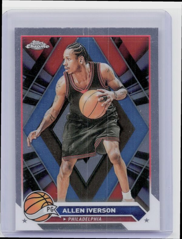 2023-24 Topps Chrome Allen Iverson 66 76ers