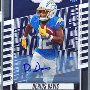 2023 Absolute Derius Davis RC Auto #196 Chargers Signature Rookies