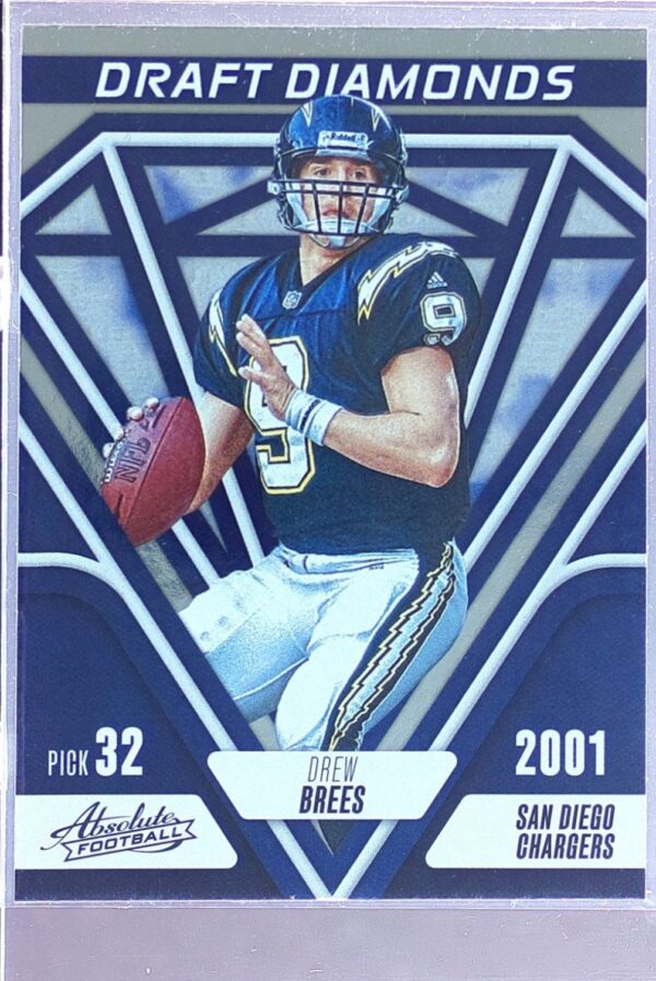 2023 Absolute Drew Brees #DD-1 Chargers Draft Diamonds