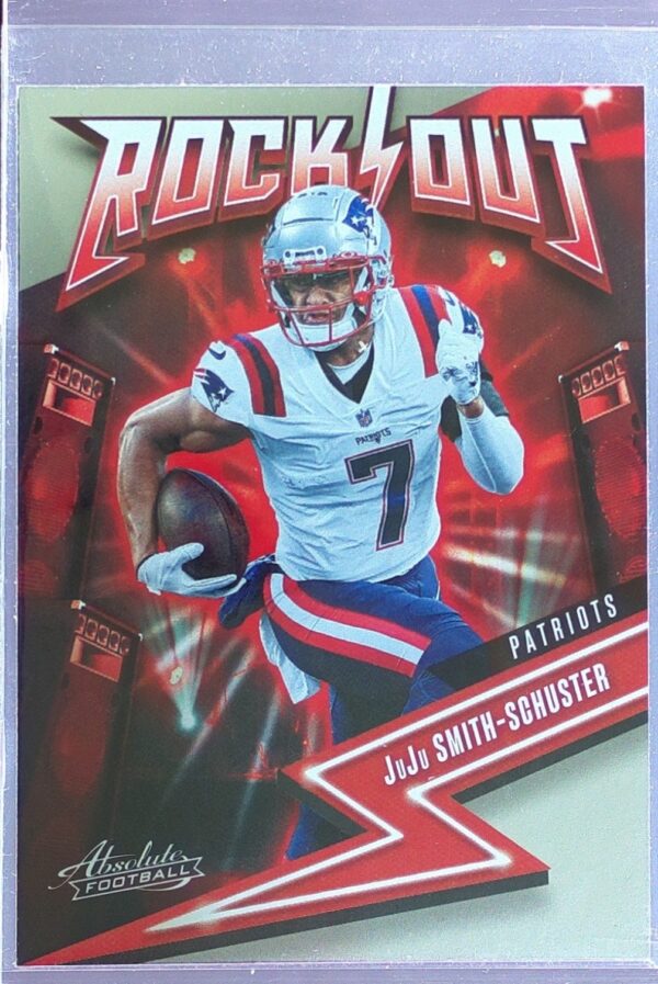 2023 Absolute JuJu Smith-Schuster #3 Patriots Rock Out