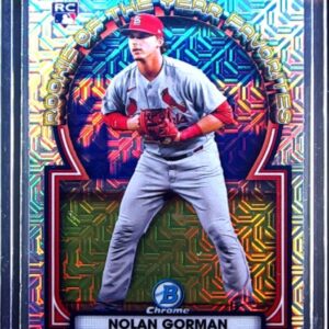 2023 Bowman Nolan Gorman #ROYF-5 Cardinals Rookie of the Year Favorites Blue