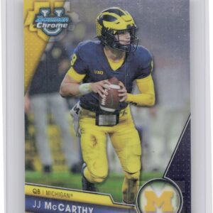 2023 Bowman University Chrome JJ McCarthy Refractor #124 Wolverines
