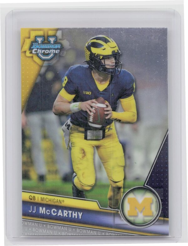 2023 Bowman University Chrome JJ McCarthy Refractor #124 Wolverines