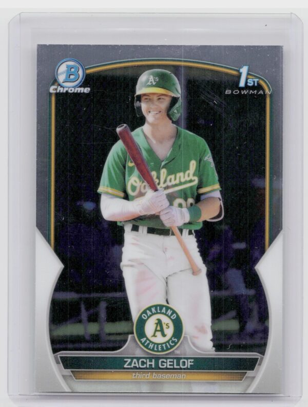 2023 Bowman Zack Gelof #BCP-1 Athletics Chrome Prospects