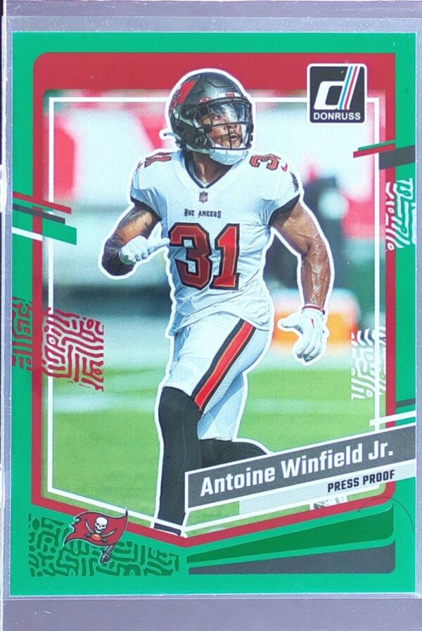 2023 Donruss Antoine Winfield Jr. Press Proof Green #275 Buccaneers
