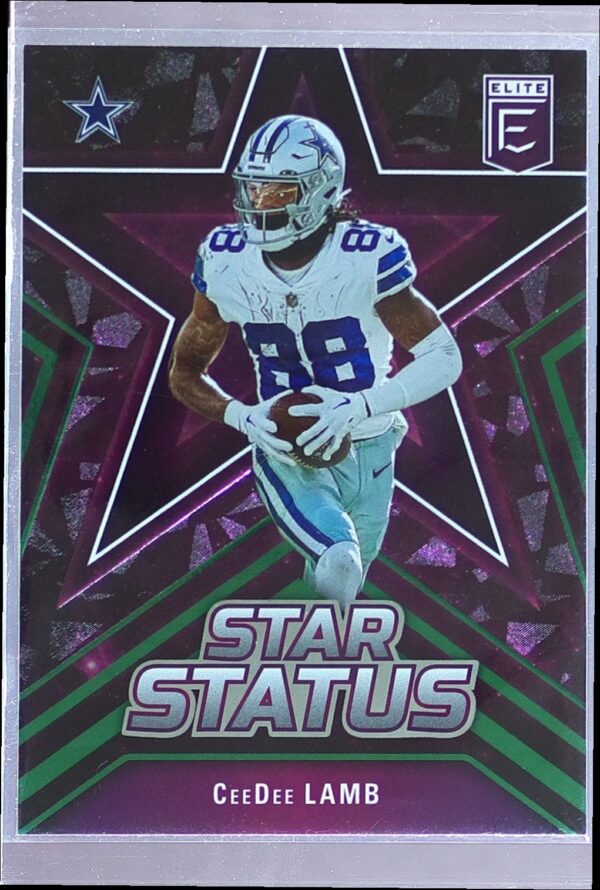 2023 Donruss Elite CeeDee Lamb #7 Cowboys Star Status Green