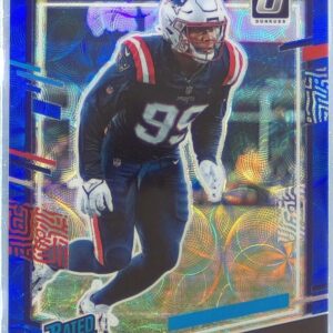 2023 Donruss Keion White #371 Patriots Optic Rookie Preview Blue Scope Patriots