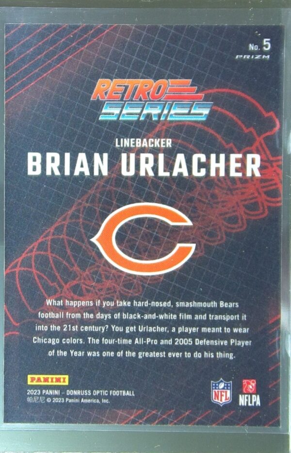 2023 Donruss Optic Brian Urlacher #5 Bears Retro Series - Image 3