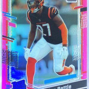 2023 Donruss Optic Jordan Battle Pink RC #221 Bengals